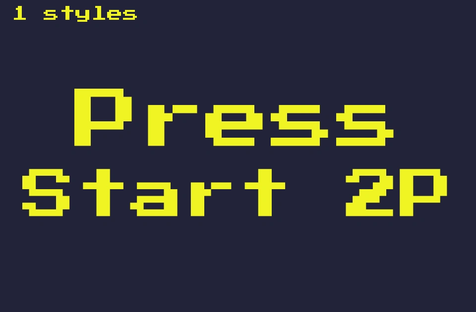 Press Start 2P Font