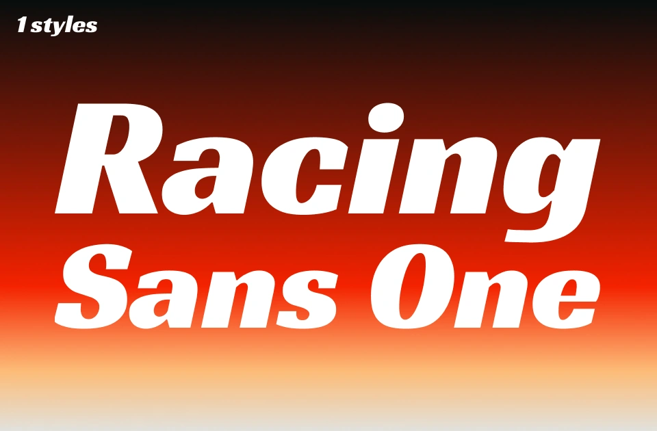 Racing Sans One Font
