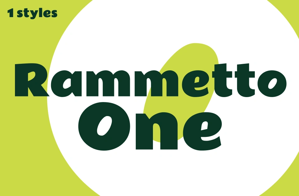 Rammetto One Font
