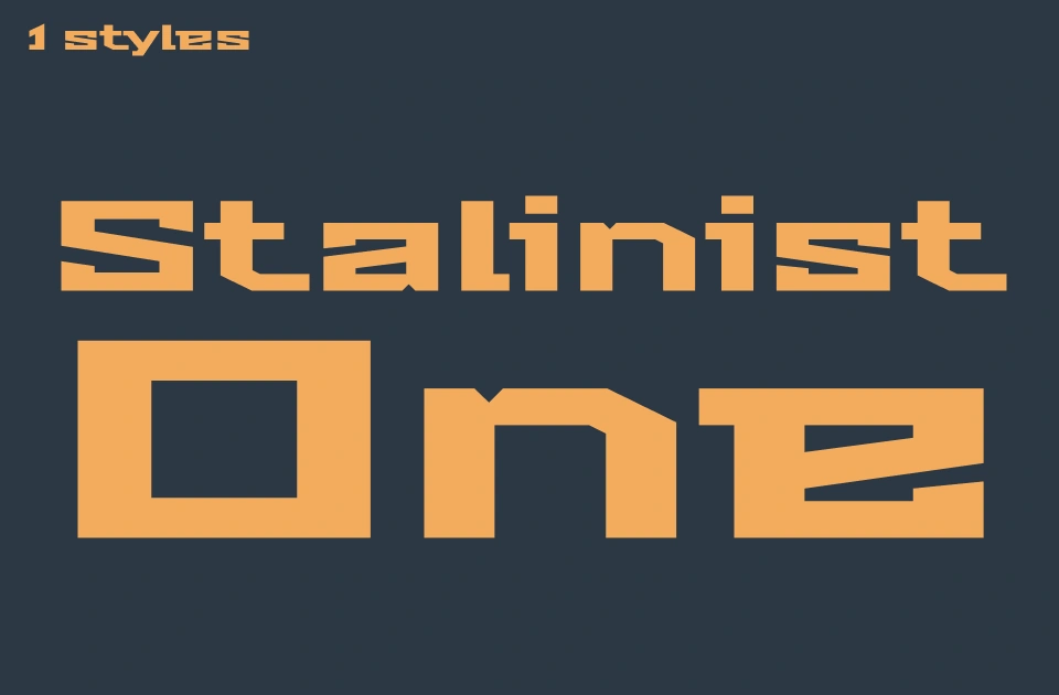 stalinist-one Font