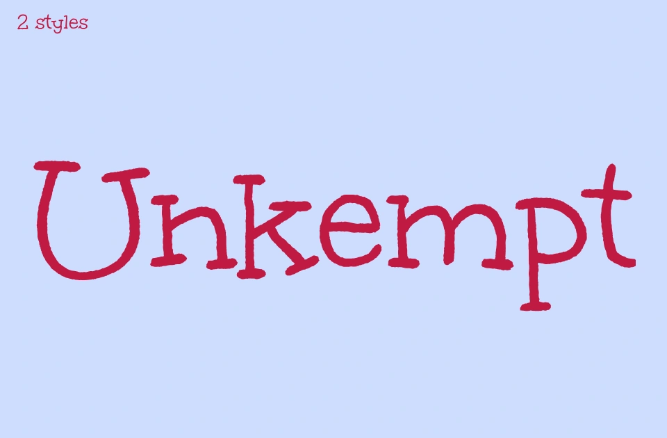 unkempt Font