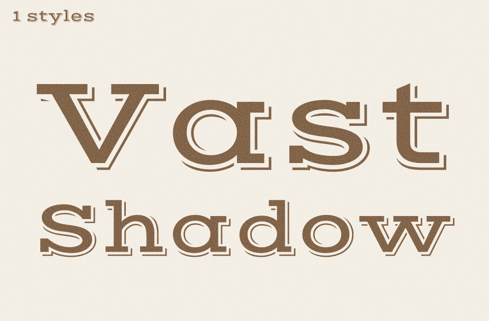Vast Shadow Font