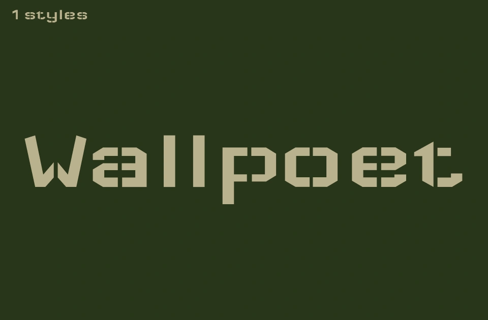 wallpoet Font