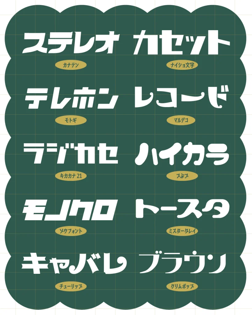 オシャレでレトロな日本語フリーフォントのまとめ