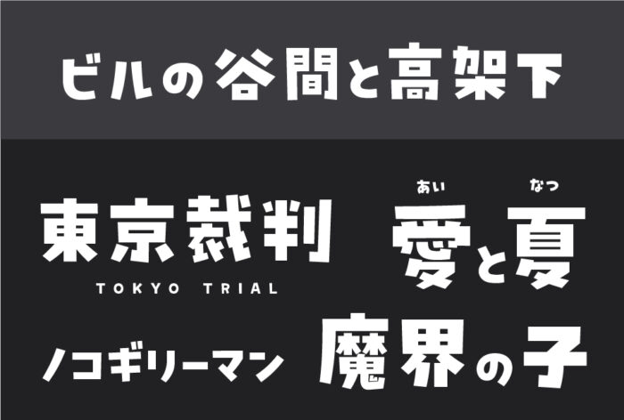 ビルの谷間と高架下