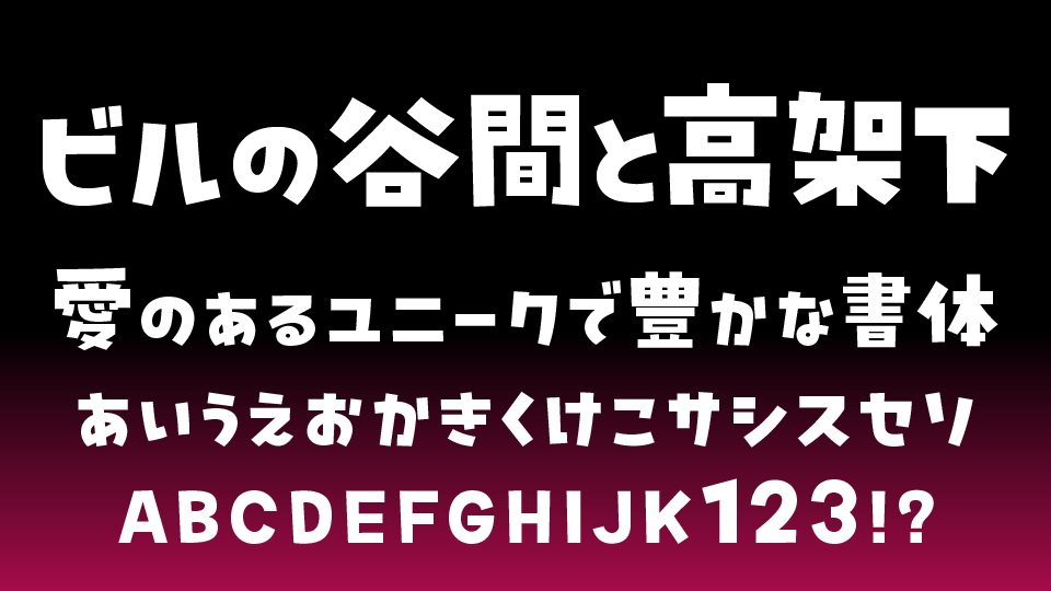 ビルの谷間と高架下