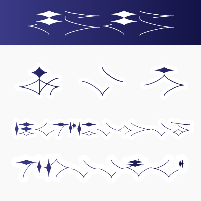 きらきらフォント