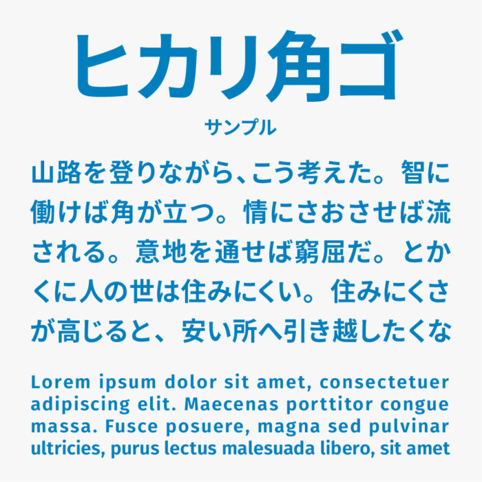 ヒカリ角ゴ