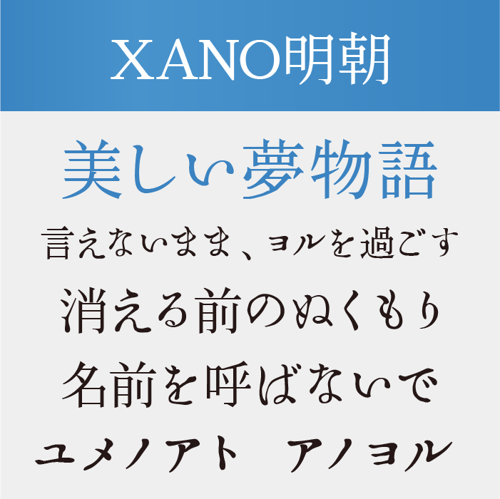 XANO明朝
