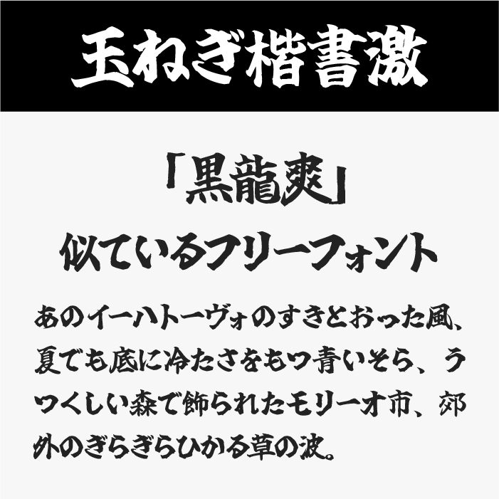 玉ねぎ楷書激