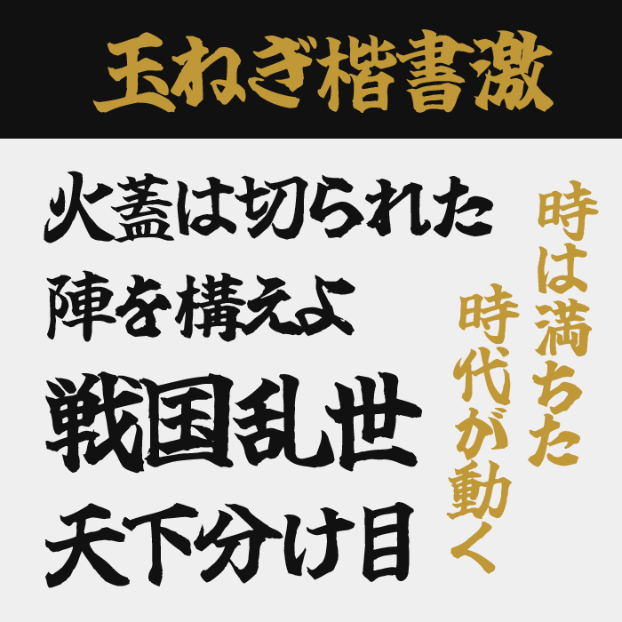 玉ねぎ楷書激